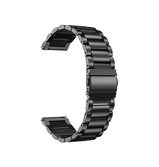 Urremme 22mm | 22mm - L'Empiri™ Premium 316L Stål Rem - Sort - DELUXECOVERS.DK