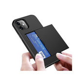 iPhone 12 Mini | iPhone 12 Mini - Deluxe™ Håndværker Cover M. Kortholder - Sort - DELUXECOVERS.DK