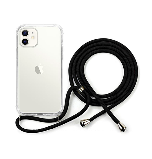 iPhone 11 | iPhone 11 - Deluxe™ Silikone Cover M. Strop - Sort - DELUXECOVERS.DK