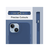 iPhone 14 Max | iPhone 14 Plus - Deluxe™ Soft Touch Silikone Cover - Blå - DELUXECOVERS.DK
