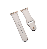 Apple Watch 42-49mm | Apple Watch (42/44/SE/45/46/49mm) - FINESSE Ægte Læder Rem - Grå - DELUXECOVERS.DK