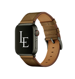 Apple Watch 38-42mm | Apple Watch (38/40/SE/41/42mm) - L'Empiri™ Verona Ægte Læder Rem - Retro brun - DELUXECOVERS.DK