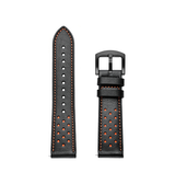 Samsung Galaxy Watch 4 | Samsung Galaxy Watch 4 -  L'Empiri™ Plum Blossom Ægte Læder Rem - Sort - DELUXECOVERS.DK