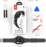 Apple Watch 38-42mm | Apple Watch (41mm) - RedPepper™ Vandtæt/støvtæt Cover m. rem - Sort - DELUXECOVERS.DK