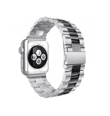 Apple Watch 38-42mm | Apple Watch (38/40/SE/41/42mm) - CNC Pro Rustfrit Stål Rem - Sølv/Sort - DELUXECOVERS.DK
