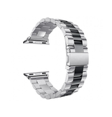 Apple Watch 42-49mm | Apple Watch (42/44/SE/45/46/49mm) - CNC Pro Rustfrit Stål Rem - Sølv/Sort - DELUXECOVERS.DK