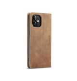 iPhone 12 Mini | iPhone 12 Mini - CaseMe™ Noble Læder Etui / Pung - Brun - DELUXECOVERS.DK