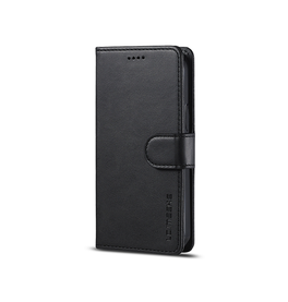 iPhone 12 Mini | iPhone 12 Mini - LC.IMEEKE™ Læder Cover M. Kortholder - Sort - DELUXECOVERS.DK