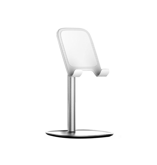 Mobil Stander | ROCK™ | Stander/Holder i Foldbar Design til Smartphone & Tablet - Hvid - DELUXECOVERS.DK