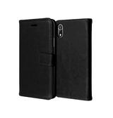 iPhone XR | iPhone XR - Vintage 2-i-1 plånboksfodral i läder med avtagbart skal - Svart/Grå - DELUXECOVERS.SE